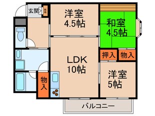 スカイコ－ト北之防の物件間取画像